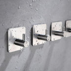 YIGII Silver Adhesive Towel Hooks - Image 5