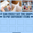 Blosssound 15 Pcs 5.12 Tall Drawer Divider Adjustable Drawer Organizer DIY - Image 3