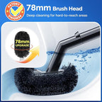 HAMITOR Toilet Plunger Bowl Brush Combo：Heavy Duty Rubber - Image 2