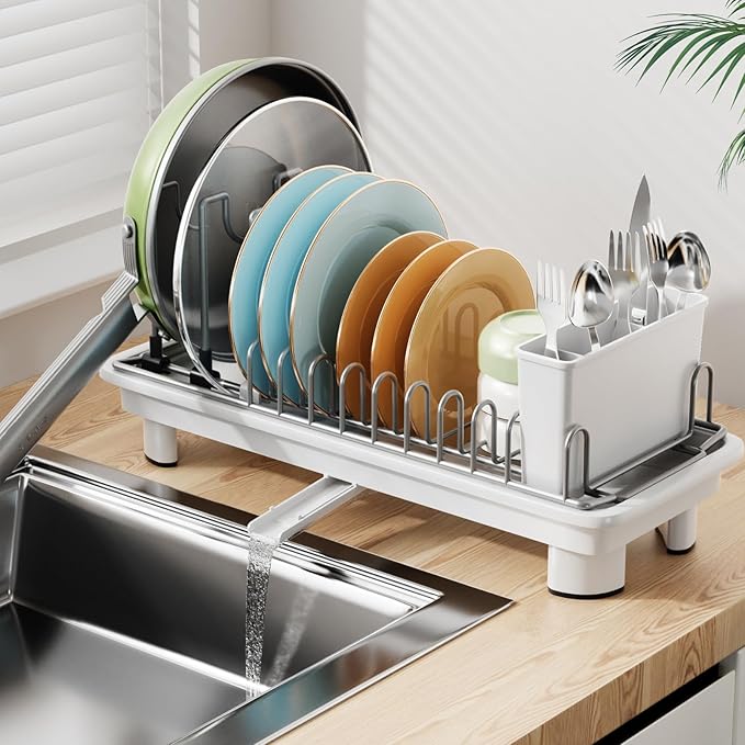 Small Dish Drying Rack, Compact Dish Drainer by Unknown