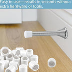 25 Pack Door Stop Tips & Caps 0.39" White Rubber Door Stop Replacement - Image 6