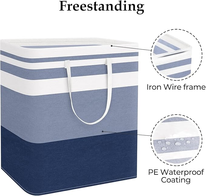 StorageRight Laundry Basket Hamper Large Collapsible Laundry Hamper - Image 3