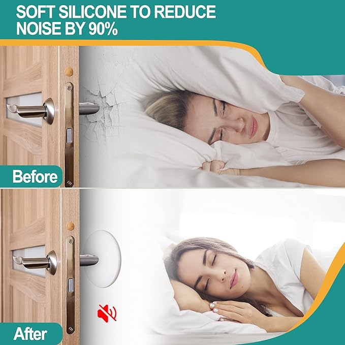 Door Stoppers Wall Protector, Shock Absorbent Door Knobs Wall Protectors to - Image 6