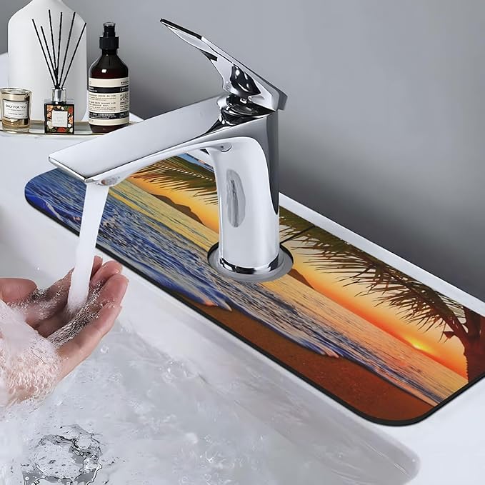 Coco Beach Kitchen sink faucet pad, strong water absorption, anti slip - Image 7