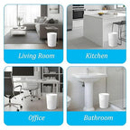 4Pcs Small Trash Can, Wastebasket Recycling Bin, Round Garbage Can, Plastic - Image 4