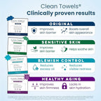 Clean Skin Club Clean Towels® XL Variety 4-Pack Travel Set, Disposable Face - Image 4