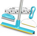 Carpet Rake for Pet Hair Removal, Dog Cat Fur Remover Rubber Broom, Stainless by Airbee
