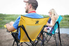 Kijaro Dual Lock Portable Camping Chairs - Versatile Outdoor Folding Sports & Lawn Chair - Locks Position Izamal Yellow - Image 2