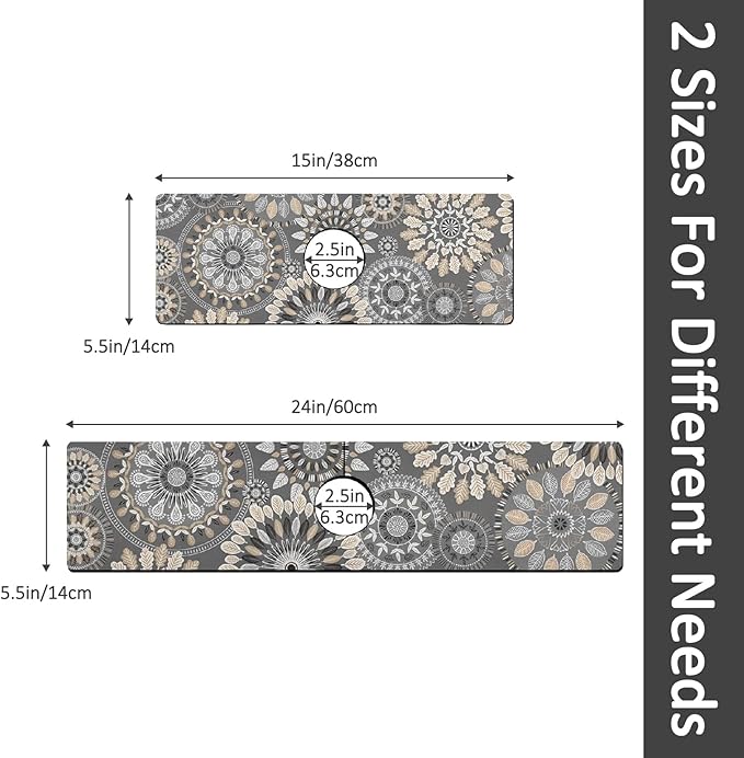 24" X 5.5" Kitchen Sink Splash Guard Faucet Mat Mandala Super Absorbent Fast - Image 7