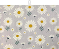 White Daisy Flowers Dish Drying Mat by VisittheDuibelproduct