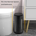 1.8 Gallons Small Stainless Steel Trash Can - Image 2