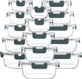 M MCIRCO 30 Pieces Glass Food Storage Containers by MMCIRCO