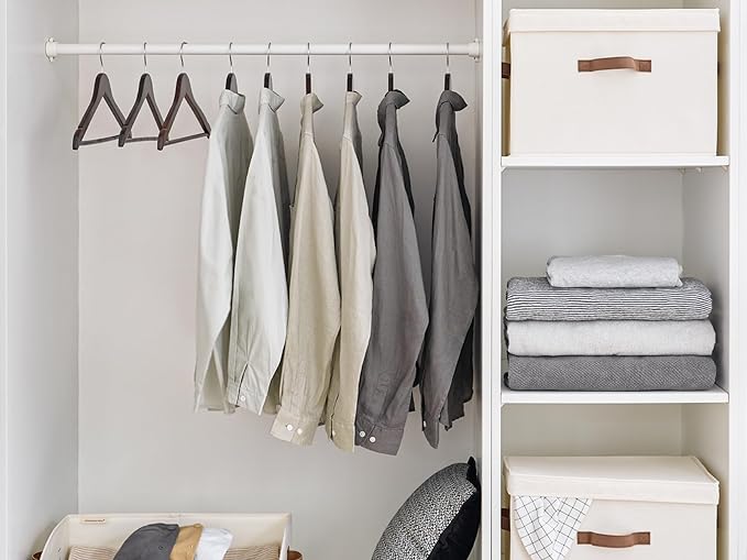 StorageWorks Wooden Hangers 30 Pack, Wood Coat Hangers - Image 9