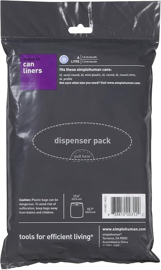 simplehuman Custom Fit Trash Can Liner B - Image 2