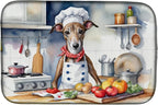 Caroline's Treasures DAC6263DDM Greyhound The Chef Dish Drying Mat Absorbent by CarolinesTreasures