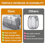 Large Collapsible Laundry Hamper, Breathable Mesh Design, Sturdy Steel Frame - Image 5