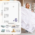 TAILI 6 Pack Vacuum Storage Bags, XXL Jumbo, Vacuum Sealed Bags - Image 2