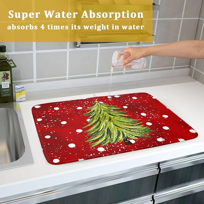 Christmas Tree Dish Drying Mat 18 x 24 Inch - Image 7