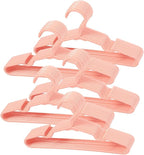 50 pcs Pink Baby Nursery Closet Hangers, Non-Slip Laundry Infant Pant Hanger by VIIBASE