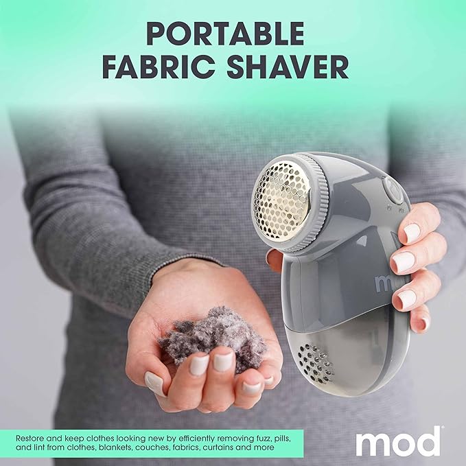 MOD 2 Pack Portable Fabric Shaver and Lint Remover, Reusable Pet Hair Remover - Image 2