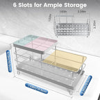 Luxspire Toothbrush Holders, 6 Slots Stainless Steel Tooth Brush Holder - Image 7