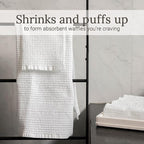 GILDEN TREE Waffle Towel Set Quick Dry Thin | 2 Bath Towels | 2 Hand Towels | 2 - Image 3