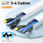 Delamu Cord Hider, 236in Cable Hider, Cord Covers - Image 2