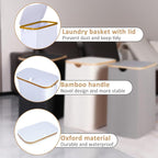 60L Slim Laundry Hamper, Narrow Laundry Basket - Image 5