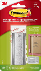 Command Large Frame Hanger, 5 lb Capacity, 2-Frame Stabilizer Strips, Indoor Use by Command