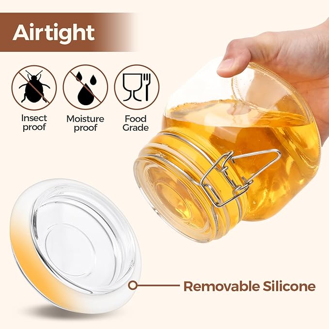 ComSaf 27oz Airtight Glass Canisters - Image 3