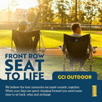 GCI Outdoor Comfort Pro Rocker Collapsible Rocking Chair & Outdoor Camping Chair, Indigo Blue - Image 7