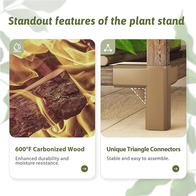 Plant Stand Indoor with Grow Light 14 tiers Large Plant Shelf for Indoor Plants Display Heavy Duty Plant Rack for Living Room Patio Decor - Image 5