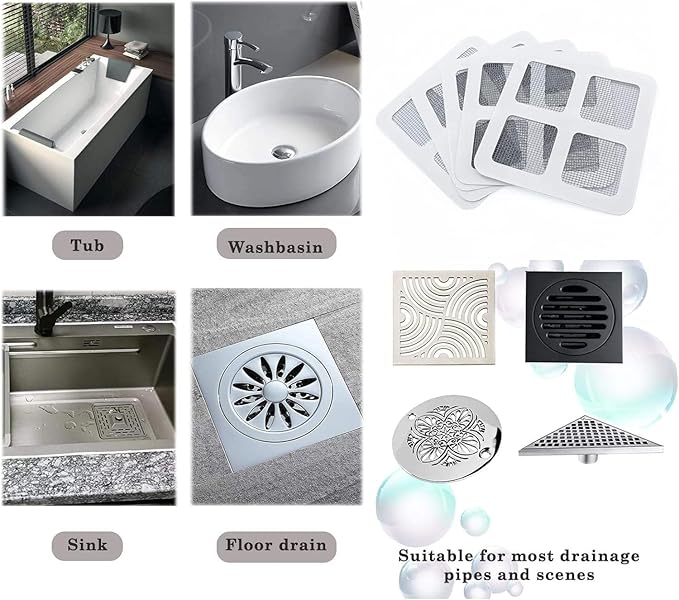 50 PCS Disposable Shower Drain Hair Catcher - Image 6