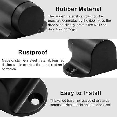 1.06 Inch / 27mm Heavy Duty Floor Door Stopper, Floor Mount Door Stop - Image 2
