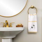 SKL Home Dancing Butterflies 100% Cotton Embroidered 2pc Hand Towel Set - Image 2