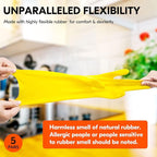 Vgo... 5-Pairs Reusable Household Gloves, Rubber Dishwashing gloves, Extra - Image 4