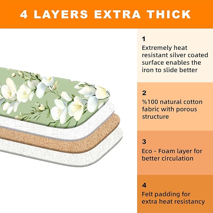 Ironing Board Cover 15x54 Inch- Standard Cotton Cover - Image 4