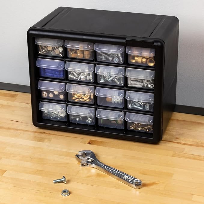 Akro-Mils 16-Drawer Plastic Cabinet - Image 20
