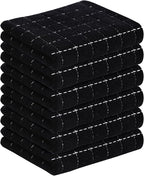Homaxy 100% Cotton Terry Kitchen Towels, Checkered Designed, Soft and Super by Homaxy