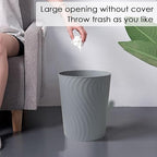 YGJT Small Trash Can, 3 Pack 1.8 Gallons Bathroom Trash Can Waste Basket - Image 3