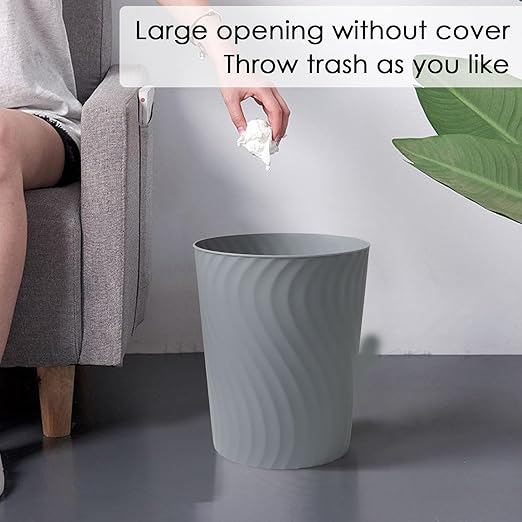 YGJT Small Trash Can, 3 Pack 1.8 Gallons Bathroom Trash Can Waste Basket - Image 3