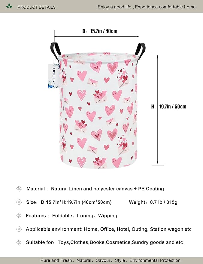 Round waterproof laundry basket, laundry Hampers - Image 2