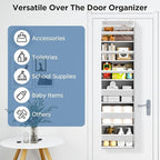 Over The Door Organizer, 6 Shelf Door Hanging Organizers - Image 9