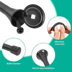 12 Pack Black Spring Door Stops, 3-1/4" Heavy Duty Wall Mount Door Stoppers - Image 4