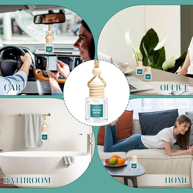 AROIC Premium Scent Car Air Freshener, 6 Pack Hotel Scent Collection Diffuser - Image 8
