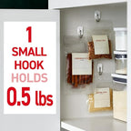 Command Small Wire Toggle Hooks, 4 Hooks and 5 Strips, Damage-Free Hanging Wall - Image 3