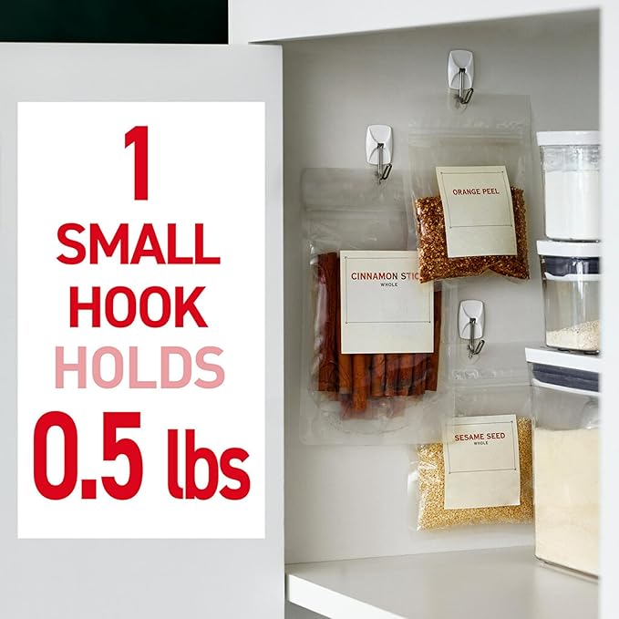 Command Small Wire Toggle Hooks, 16 Hooks and 24 Strips, Damage-Free Hanging - Image 3