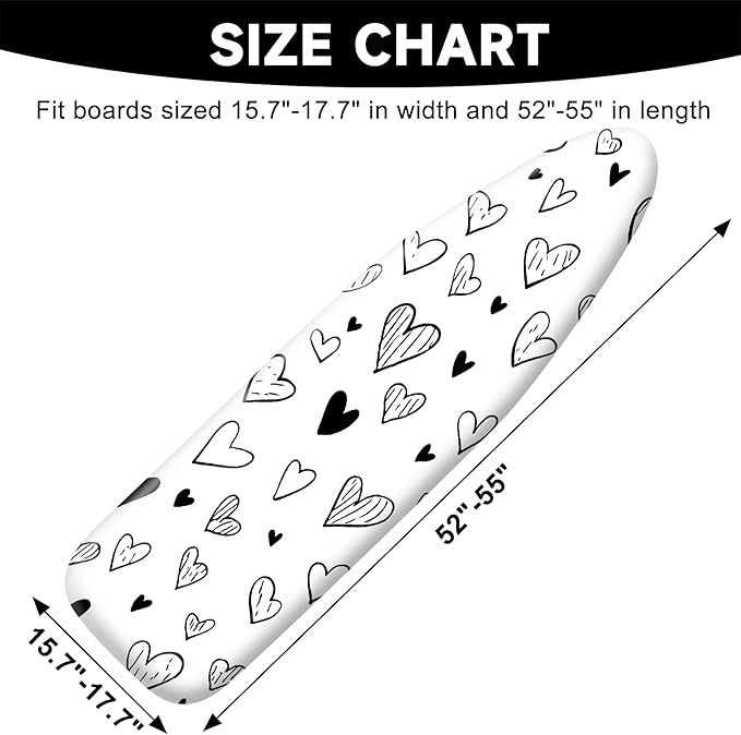 Quick Install Ironing Board Cover 17" x 55" Ironing Board Cover - Image 2