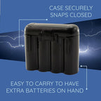 Powertron Batteries 3 Pack AA/AAA / CR123A Black Battery Holder Storage Cases - Image 6