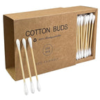 200 Ct Bamboo Cotton Swabs by Garrelett